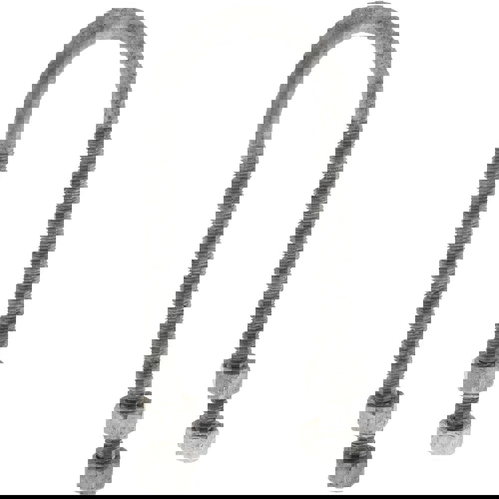 Round U-Bolt: Without Mount Plate, 1/4-20 UNC, 2-1/2